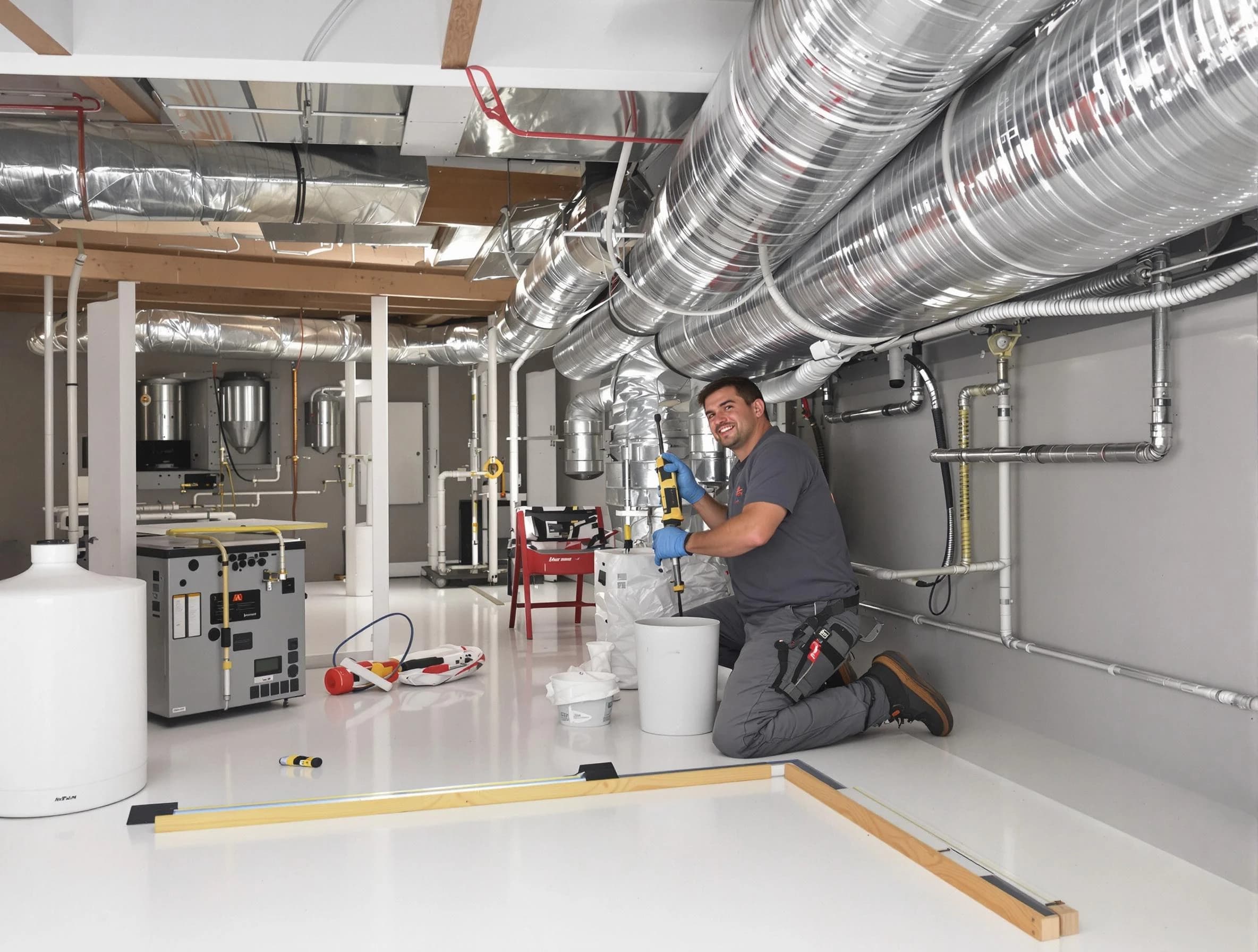 Professional duct sealing service by Monroeville Air Duct Cleaning in Monroeville
