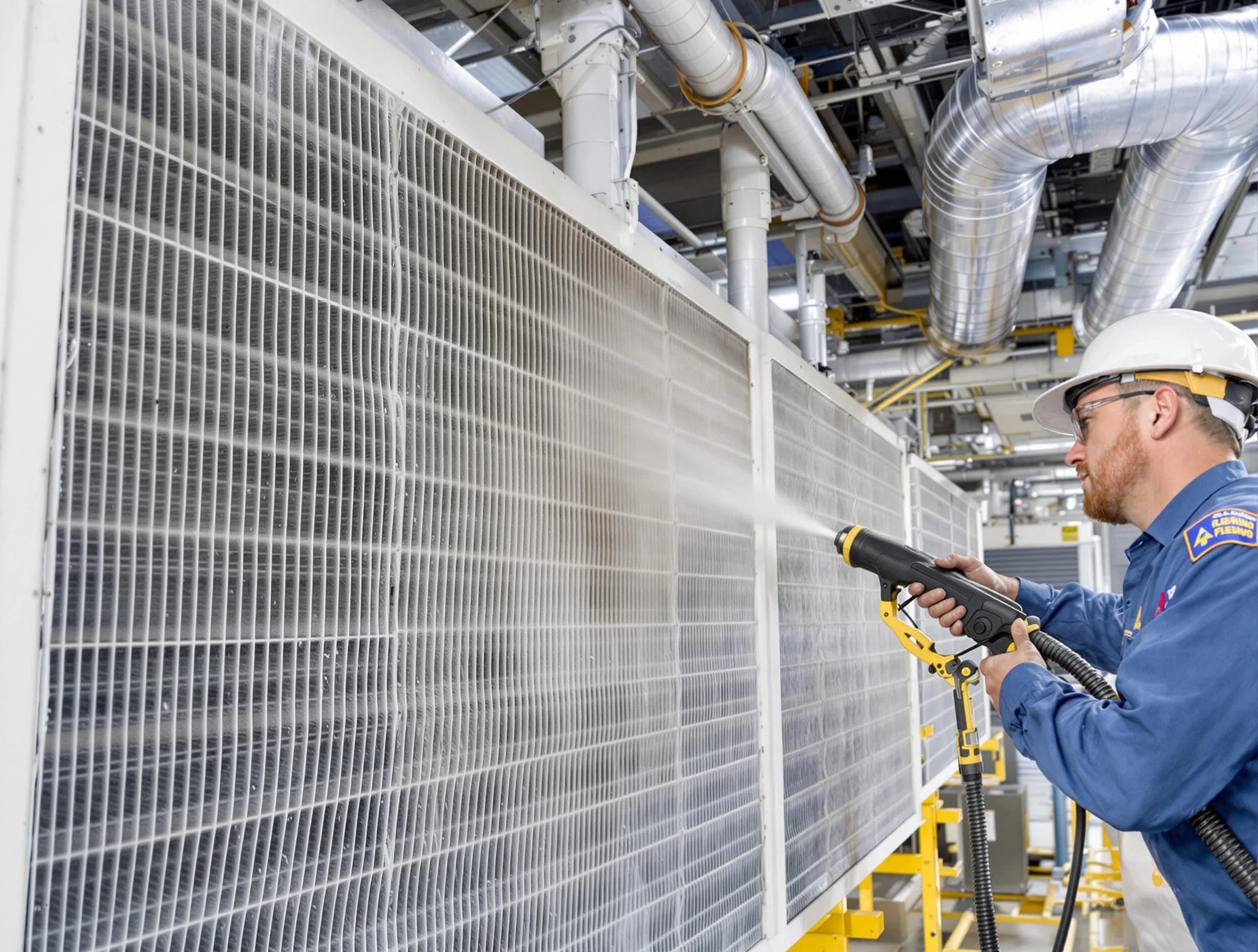 Professional commercial coil cleaning by Monroeville Air Duct Cleaning in Monroeville