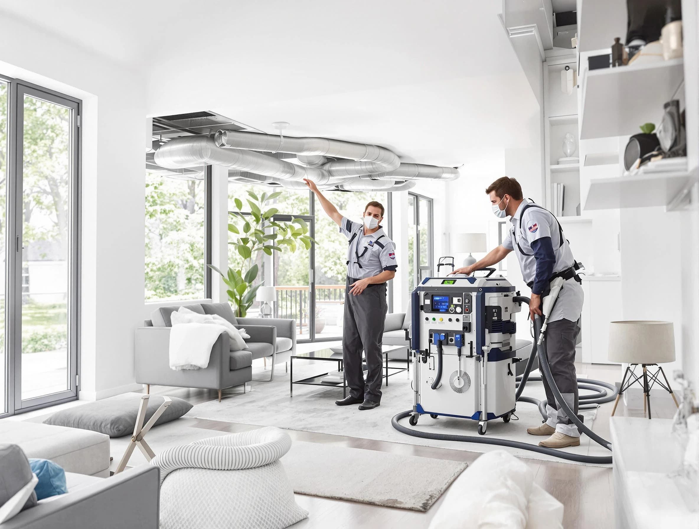 Monroeville Air Duct Cleaning professional conducting pure air duct cleaning with state-of-the-art equipment in Monroeville