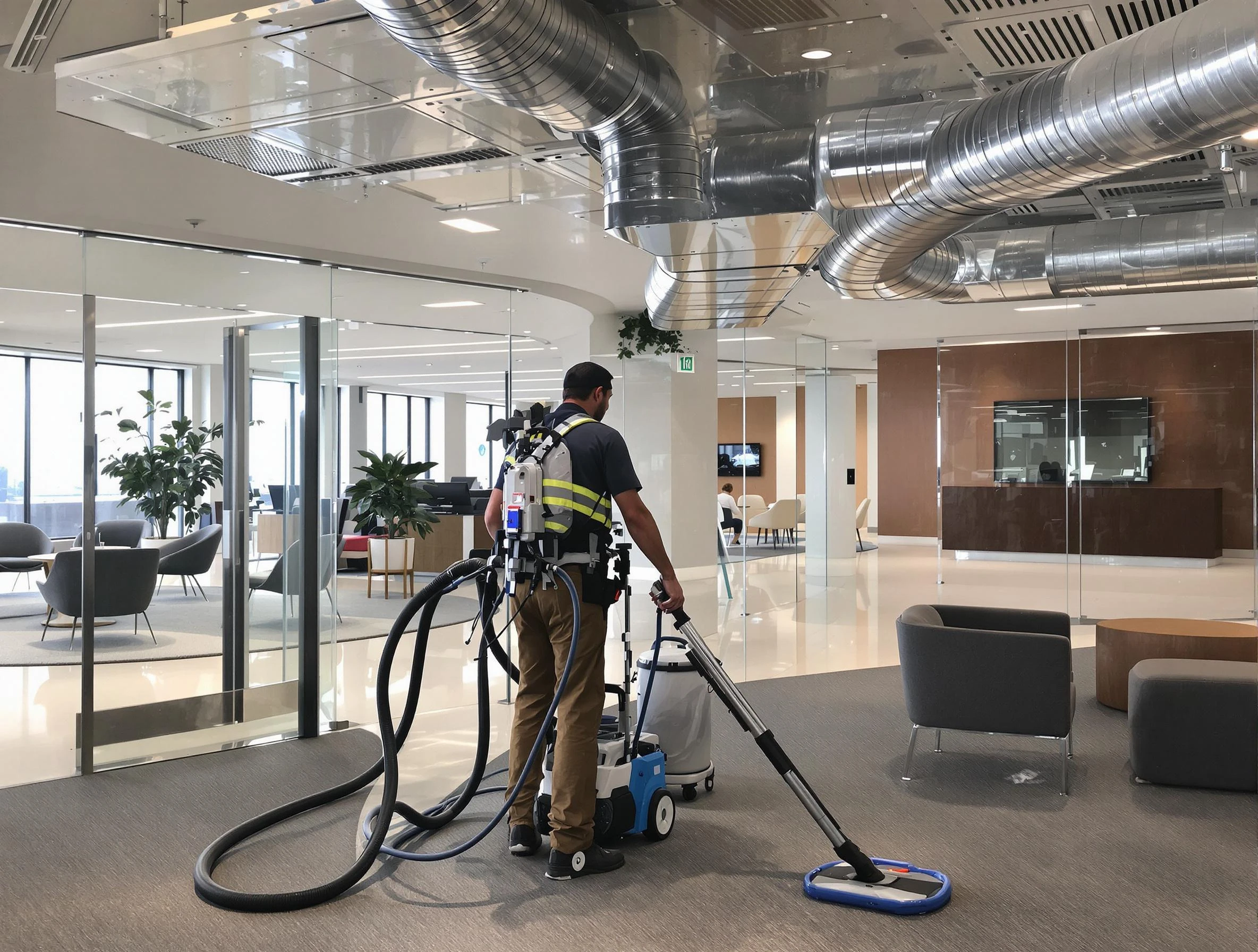 Commercial duct cleaning service by Monroeville Air Duct Cleaning in Monroeville