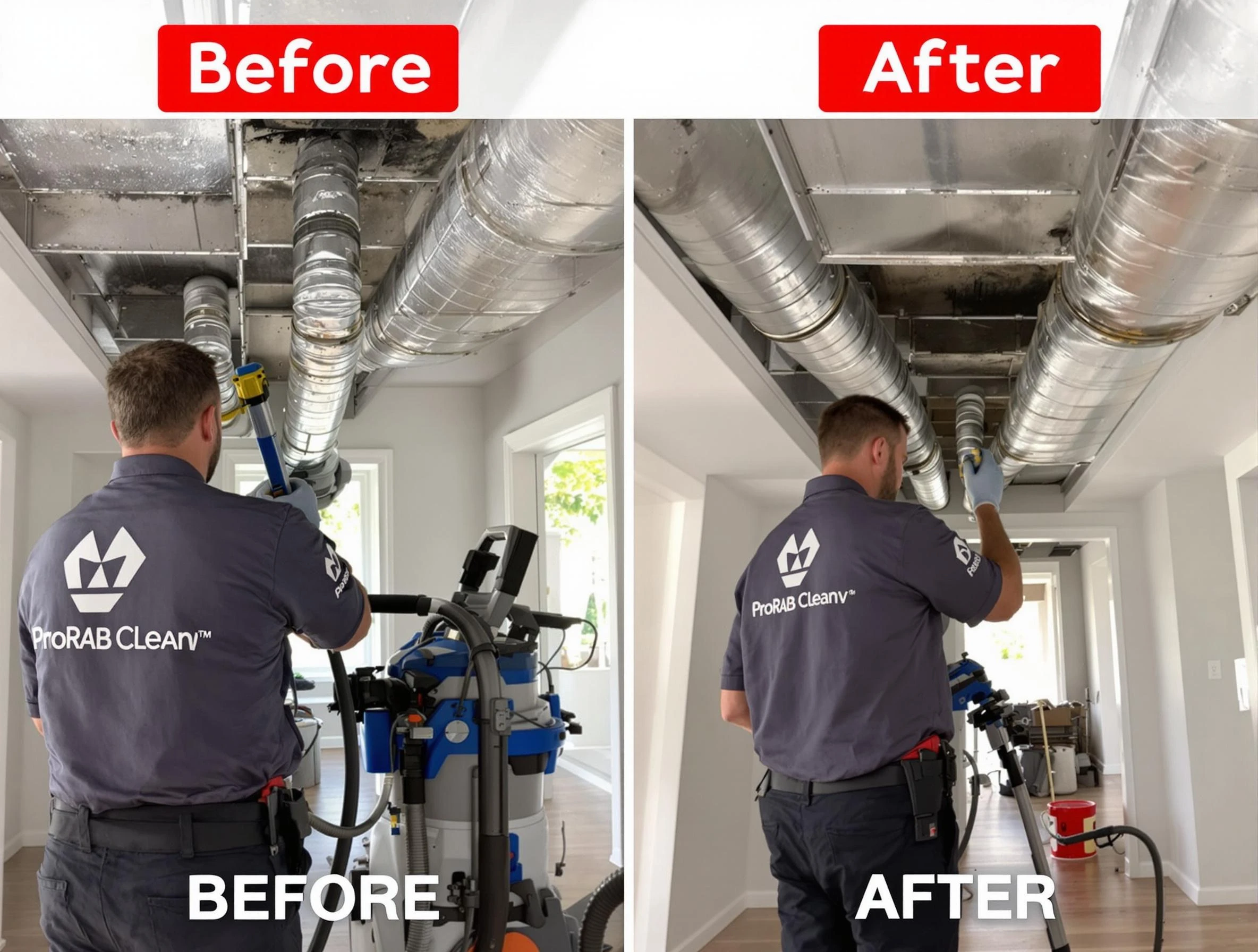 Monroeville Air Duct Cleaning expert performing thorough residential duct cleaning in a Monroeville home